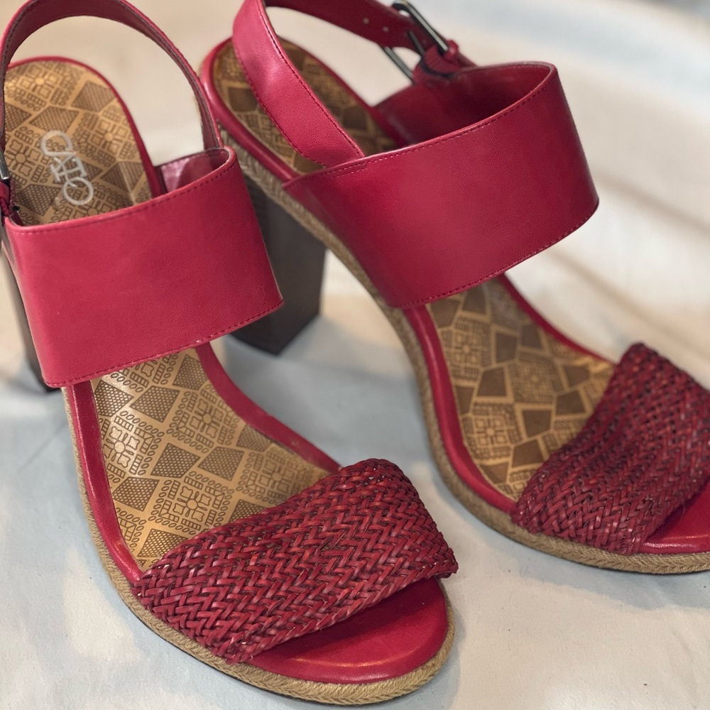 Cato Red sandals size 10